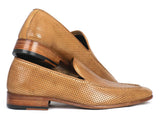 Paul Parkman Perforated Leather Loafers Beige Shoes (ID#874-BEJ) Size 10.5-11 D(M) US