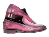 Paul Parkman Perforated Leather Loafers Purple Shoes (ID#874-PURP) Size 6.5-7 D(M) US