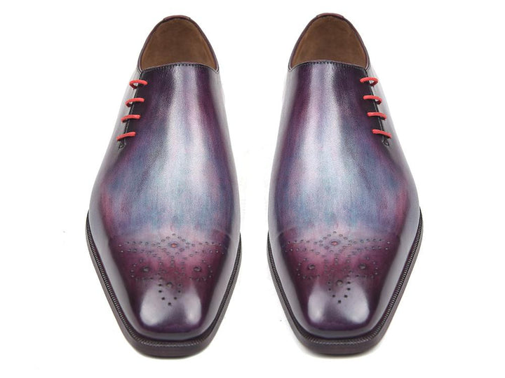 Paul Parkman Side Lace Oxfords Purple Shoes (ID#901F89) Size 13 D(M) US