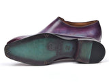 Paul Parkman Side Lace Oxfords Purple Shoes (ID#901F89) Size 11.5 D(M) US