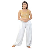 Designer Rose-Gold Lycra Non-Padded Stretchable Sleeveless Saree Blouse Crop Top (A-36-ROSE-GOLD)