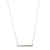 Rivka Friedman White Rhodium Clad Satin Bar Station Necklace