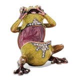 Bejeweled Oh My Frog Trinket Box with Charm Pendant