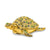 Bejeweled Golden Sea Turtle Trinket Box with Charm Pendant