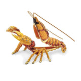 Bejeweled Crawfish Trinket Box with Charm Pendant