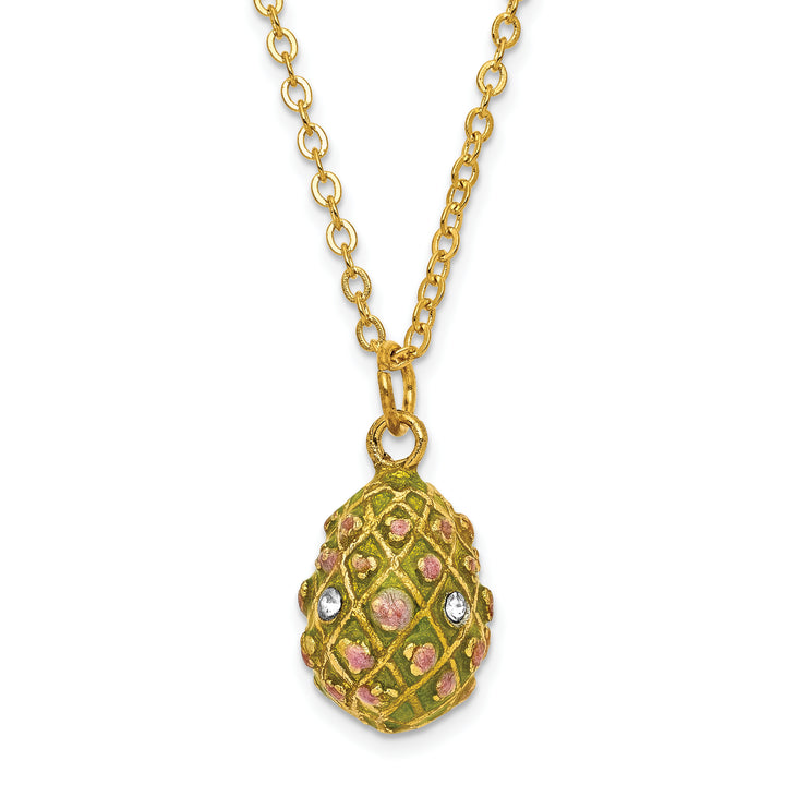 Bejeweled Floral Rose Garden Musical Egg