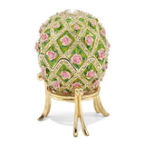 Bejeweled Floral Rose Garden Musical Egg