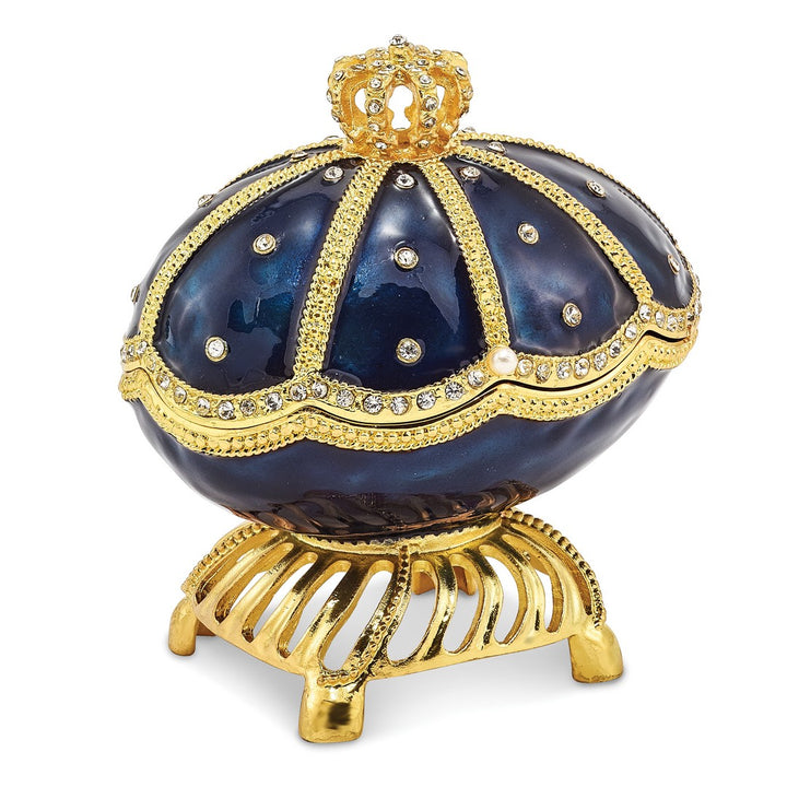 Bejeweled Royal Blue Musical Majestic Egg