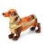 Bejeweled Dachshund Trinket Box with Charm Pendant