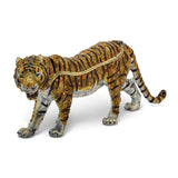 Bejeweled Large Bengal Tiger Trinket Box with Charm Pendant
