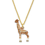 Bejeweled Large Giraffe Trinket Box with Charm Pendant