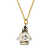 Bejeweled Baby Penguin Trinket Box with Charm Pendant