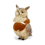 Bejeweled Hootie Owl Trinket Box with Charm Pendant