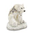 Bejeweled Polar Bear & Cubs Trinket Box with Charm Pendant