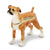 Bejeweled Boxer Trinket Box with Charm Pendant