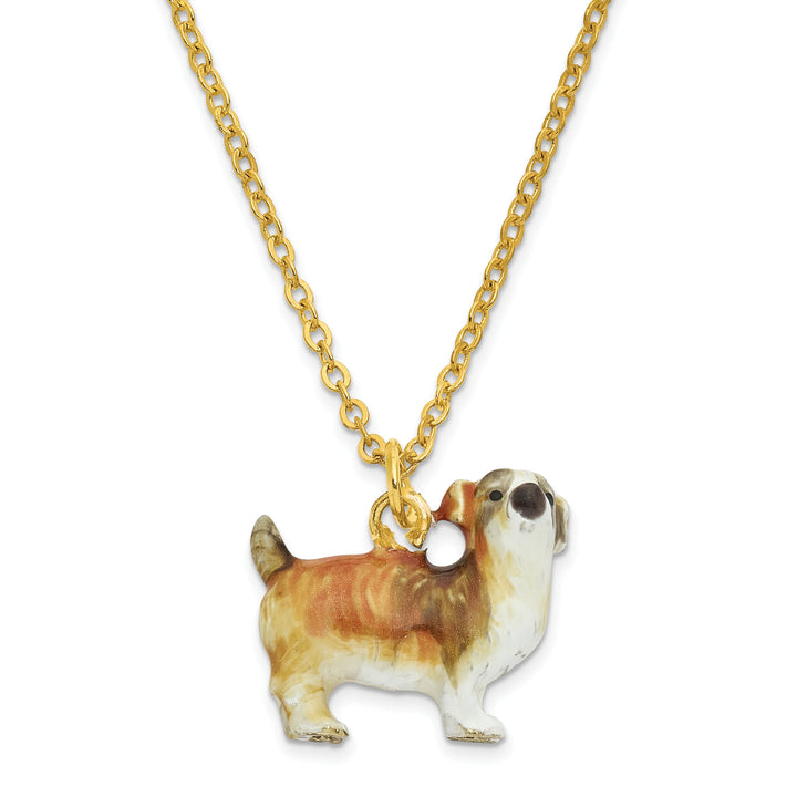 Bejeweled Shih-Tzu Trinket Box with Charm Pendant