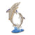 Bejeweled Mother & Baby Dolphin Trinket Box with Charm Pendant