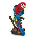 Bejeweled Goldnose Parrot Trinket Boxwith Charm Pendant