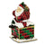 Bejeweled Santa in Chimney Trinket Box with Charm Pendant