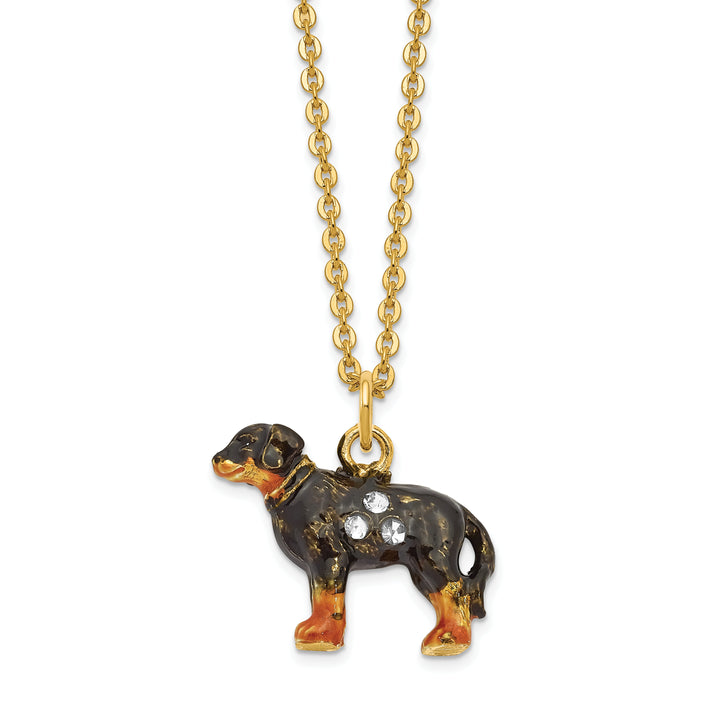 Lux by Jere Bejeweled KNOX Bluetick Coonhound Trinket Box