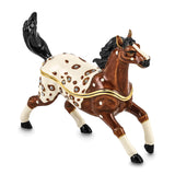 Lux by Jere Bejeweled ASPEN Appaloosa Horse Trinket Box