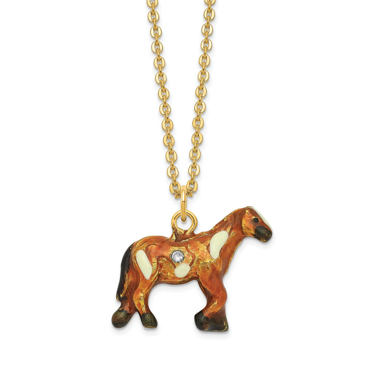 Lux by Jere Bejeweled ASPEN Appaloosa Horse Trinket Box