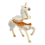 Lux by Jere Bejeweled SUNNY Enchanted Unicorn Trinket Box