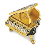 Lux by Jere Bejeweled SERENADE Grand Piano Trinket Box