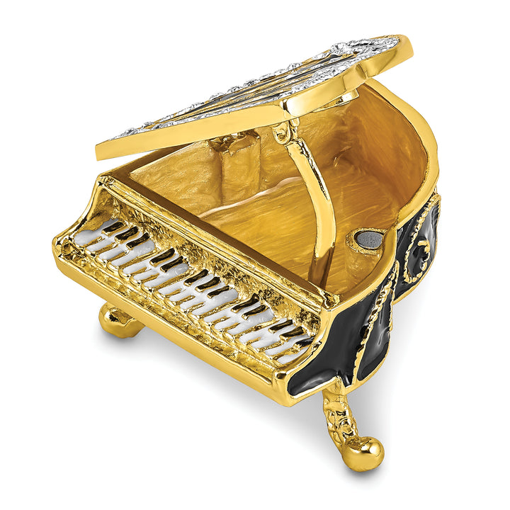 Lux by Jere Bejeweled SERENADE Grand Piano Trinket Box