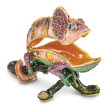 Lux by Jere Bejeweled CAMILLE Chameleon Trinket Box