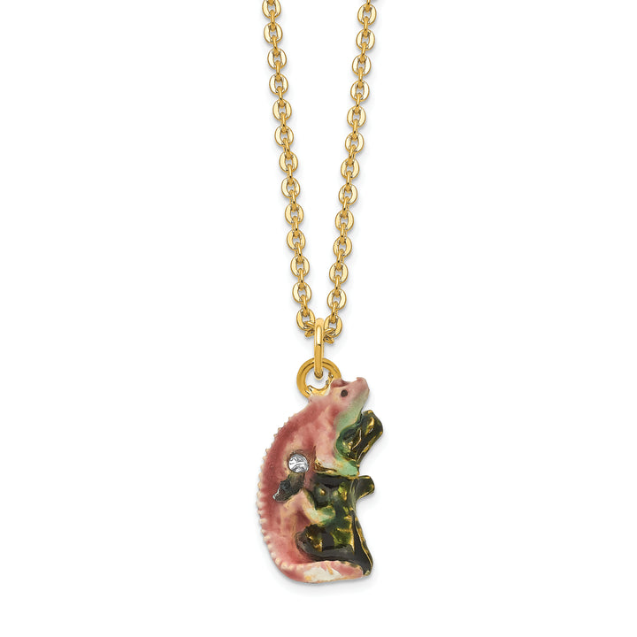 Lux by Jere Bejeweled CAMILLE Chameleon Trinket Box