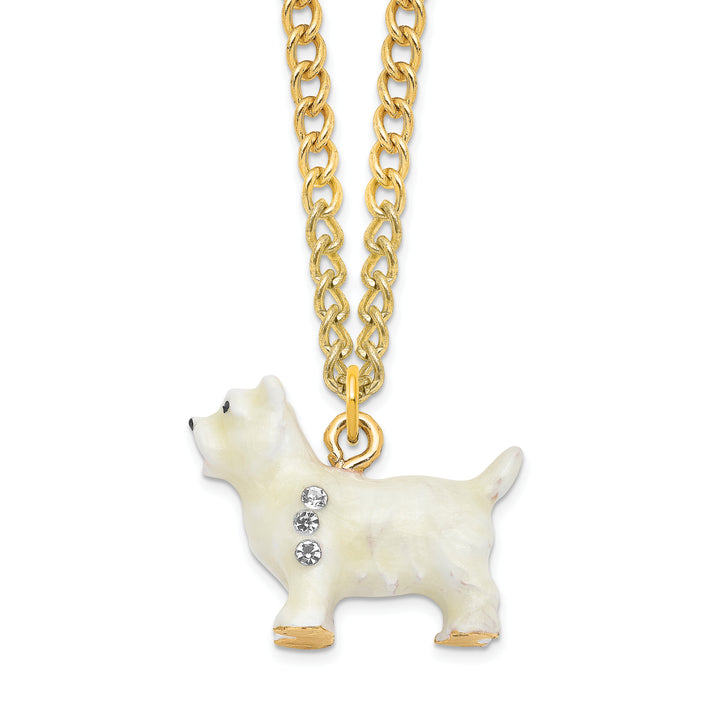 Lux by Jere Bejeweled WESTIE West Highland White Terrier Trinket Box