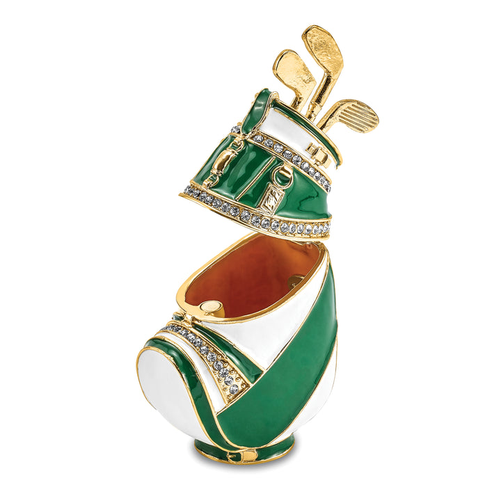 Lux by Jere Bejeweled GAME OF FORES Golf Bag Trinket Box