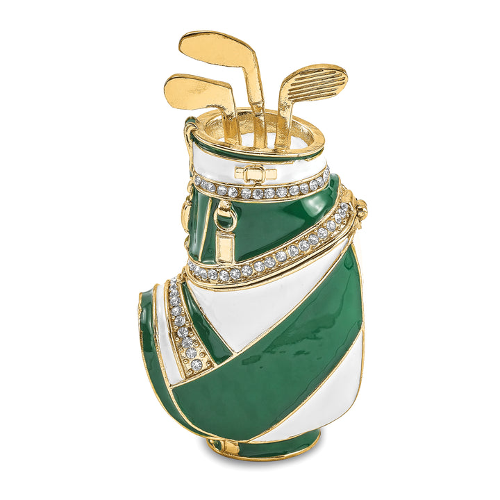Lux by Jere Bejeweled GAME OF FORES Golf Bag Trinket Box