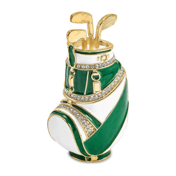 Lux by Jere Bejeweled GAME OF FORES Golf Bag Trinket Box