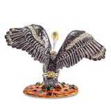 Lux by Jere Bejeweled PEPPY Pelican in Marsh Trinket Box