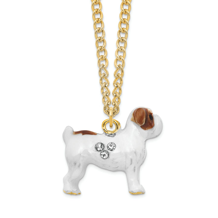Lux by Jere Bejeweled MAC English Bulldog Trinket Box