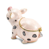 Lux by Jere Bejeweled PETUNIA Spotted Pig Trinket Box