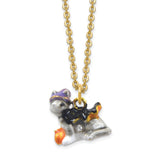 Lux by Jere Bejeweled SERENA Halloween Cat Trinket Box