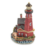 Lux by Jere Bejeweled BEACON Red Brick Lighthouse Trinket Box
