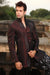 Dashing Maroon Indian Wedding Indo-Western Sherwani for Men -BL1013