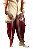 Apple Cut Ethnic Dhoti Indian Wedding Sherwani For Men - BL2011