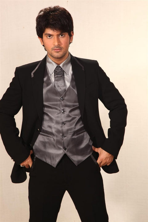 Unique Black and Grey 5-Piece Designer Wedding Suit- BL3005