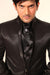 Smart 5 Piece High Neck Black Wedding Tuxedo Suit - BL3008