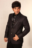 Double Shawl Lapel Black Wedding Reception Tuxedo Suit-BL3009