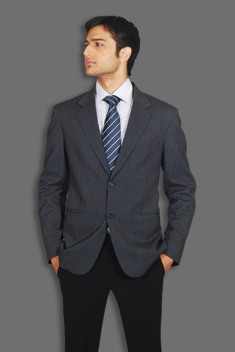 Designer Midnight Blue Wedding Reception Formal Suit-BL3014