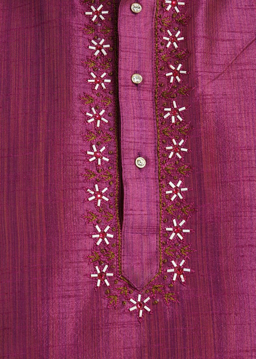 Graceful Indian Traditional Purple Kurta Set- BL4021SNT