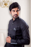 Black Pathani Suit Indian Traditional Kurta Set- BL4043SNT