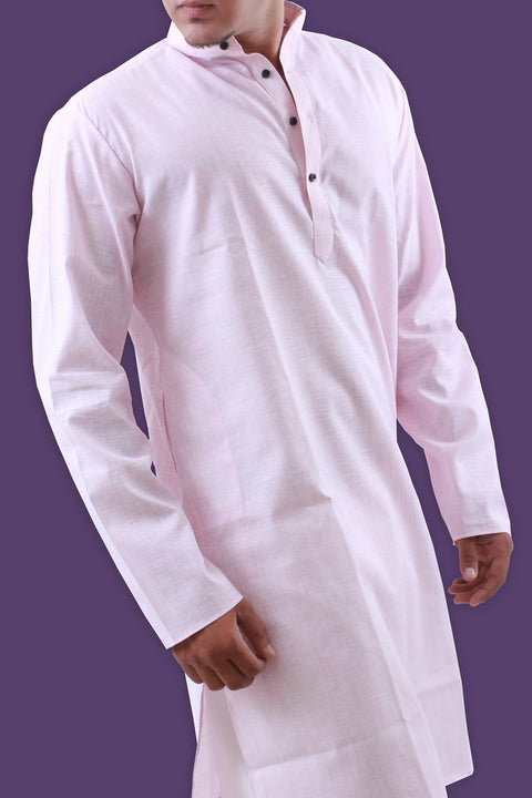 Comfortable Light Weight Solid Pink Cotton Kurta Pajama Set - BL4104SNT