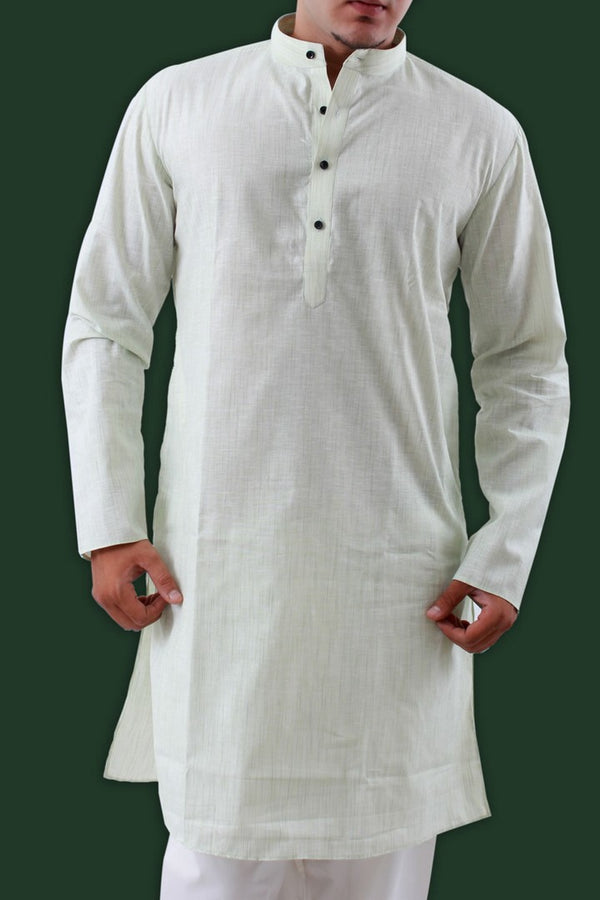 Comfortable Light Weight Solid Pista Cotton Kurta Pajama Set - BL4106SNT